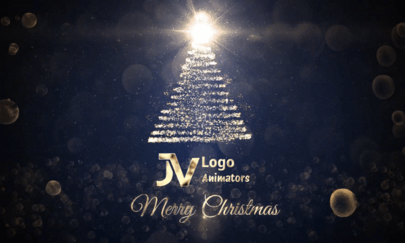 Sample 1002 - Sparkling Christmas Tree Logo Animation