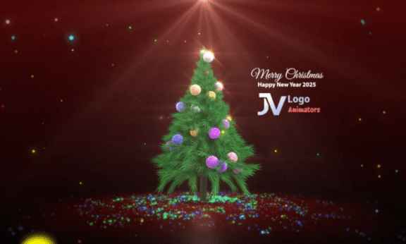 Sample 1012 - Festive Christmas Tree Logo Animation