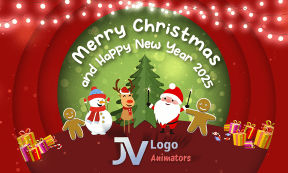 Sample 1014 - Festive Christmas Character Logo Animation