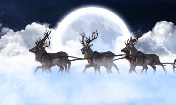 Sample 1018 - Magical Reindeer Sleigh Logo Animation
