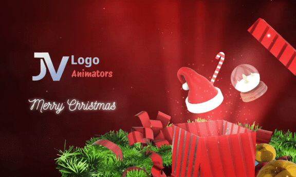 Sample 1023 - Magical Christmas Gift Box Logo Animation