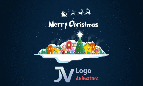 Sample 1027 - Festive Christmas Village Logo Animation