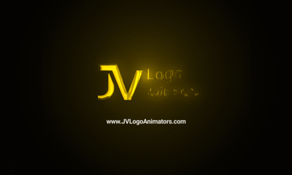 Sample 1065 - Golden Glow Logo Animation