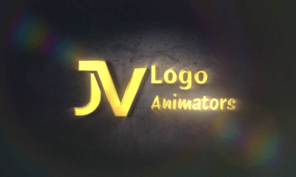 Sample 1066 - Golden Concrete Logo Animation