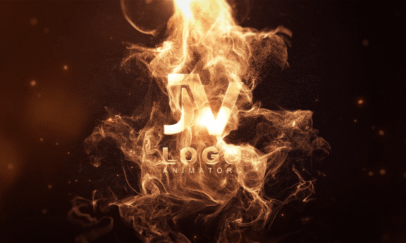 Sample 1067 - Golden Inferno Logo Animation