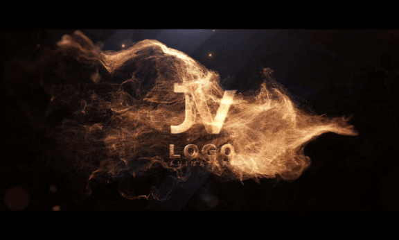 Sample 1073 - Golden Stardust Logo Animation