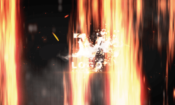 Sample 1076 - Fiery Inferno Logo Animation