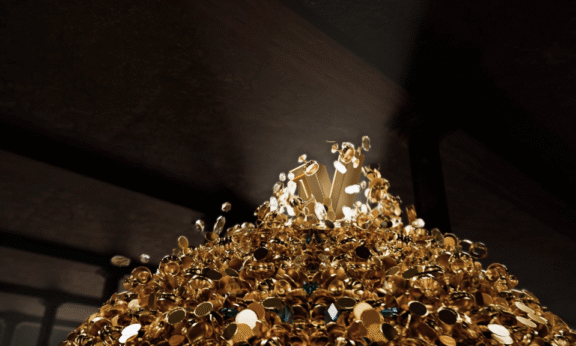 Sample 1077 - Golden Treasure Logo Animation