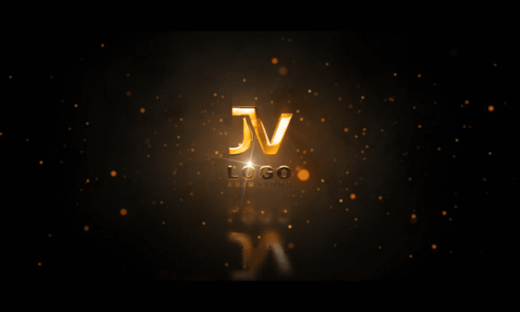Sample 1082 - Golden Stardust Logo Animation
