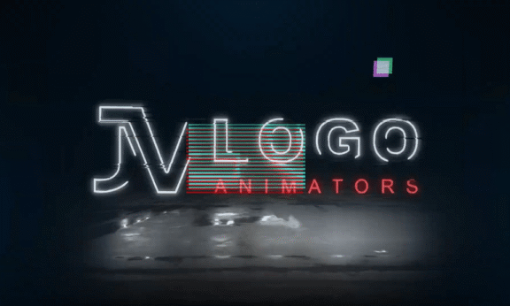 Sample 1133 - Glitch Art Logo Animation