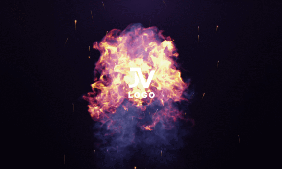 Sample 1191 - Fiery Orb Logo Animation
