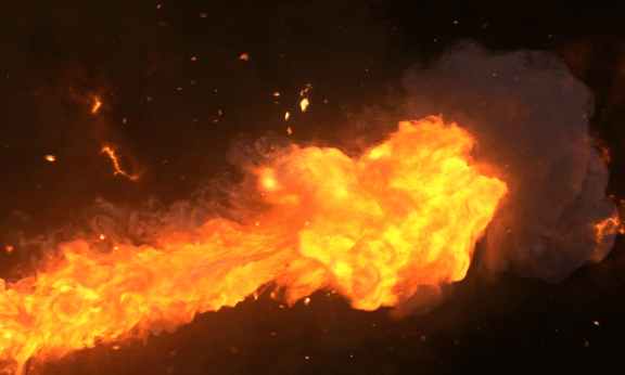 Sample 1196 - Fiery Explosion Logo Animation
